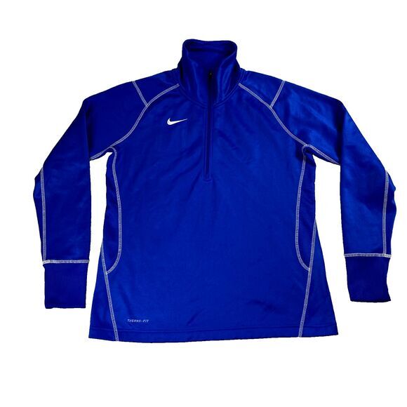 Nike Therma Fit Running Women's 1/4 Zip Pullover Sweater 379185-493 Size Large - Picture 1 of 7